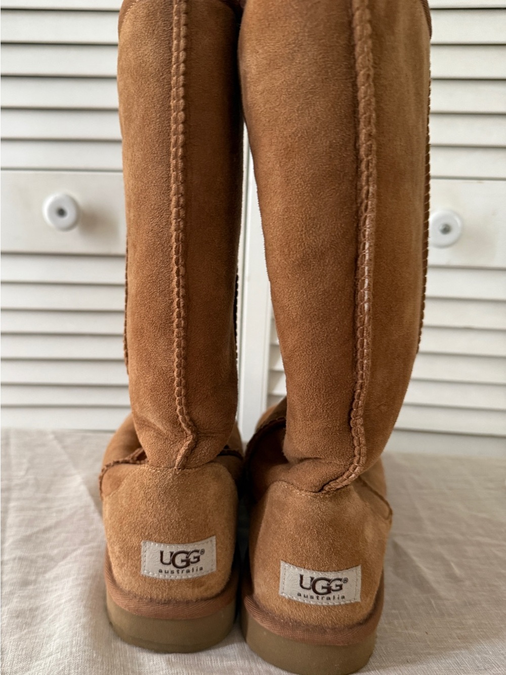 UGG Classic Tall Suede Boots in Chestnut Brown